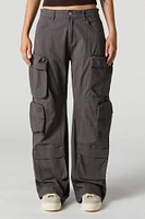 Pantalon cargo à jambe droite avec poches multiples