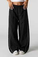 Nylon Wide Leg Pant