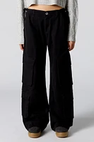 Adjustable Waist Baggy Cargo Pant