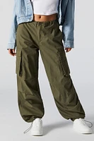 Coloured Cargo Parachute Pant