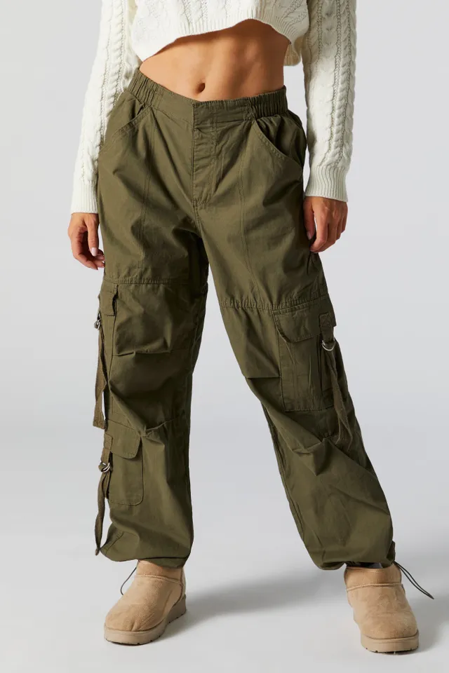 Coloured Cargo Parachute Pant