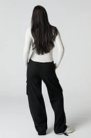 Drawstring Waist Cargo Pant