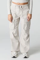 Pantalon cargo à taille coulissante