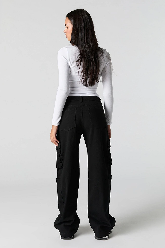 Pantalon cargo baggy à multiples poches