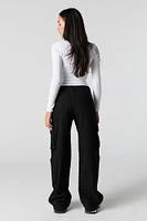 Pantalon cargo baggy à multiples poches
