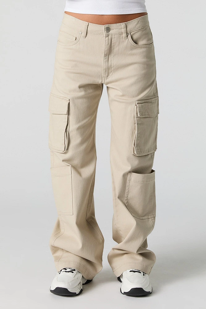 Pantalon cargo baggy à multiples poches