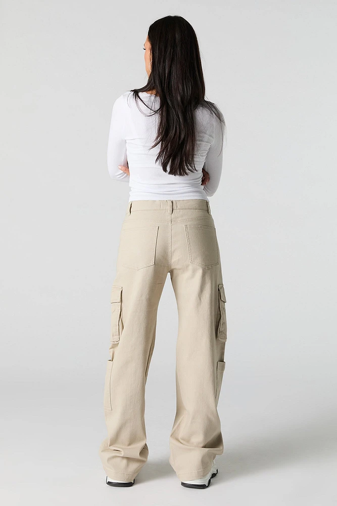Pantalon cargo baggy à multiples poches