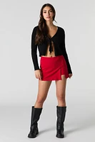 Slit Mini Skort