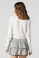Jersey Ruffled Tiered Mini Skort