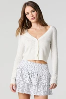 Jersey Ruffled Tiered Mini Skort