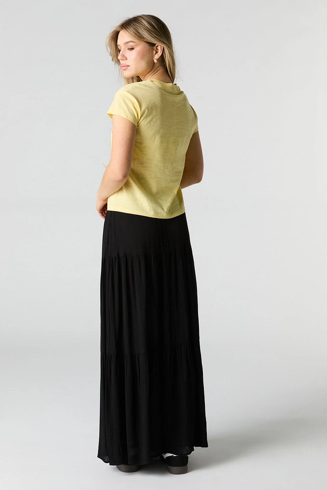 Tiered Maxi Skirt