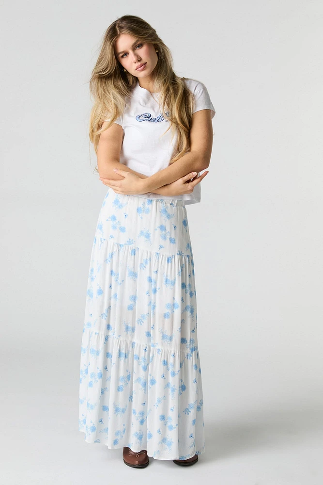Tiered Maxi Skirt