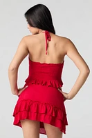Tiered Mini Skirt