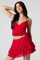 Tiered Mini Skirt