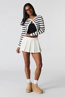 Pleated Mini Skort