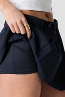 Drawstring Pleated Skort