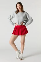 Pleated Mini Skort