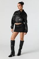Minijupe-short avec ceinture