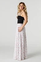 Tiered Maxi Skirt with Pockets