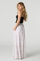 Tiered Maxi Skirt with Pockets