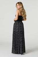 Tiered Maxi Skirt with Pockets