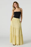 Tiered Maxi Skirt with Pockets
