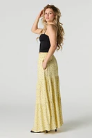 Tiered Maxi Skirt with Pockets