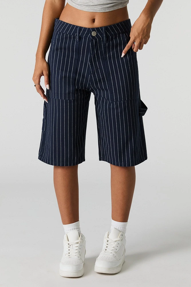 Jean-short de menuisier baggy