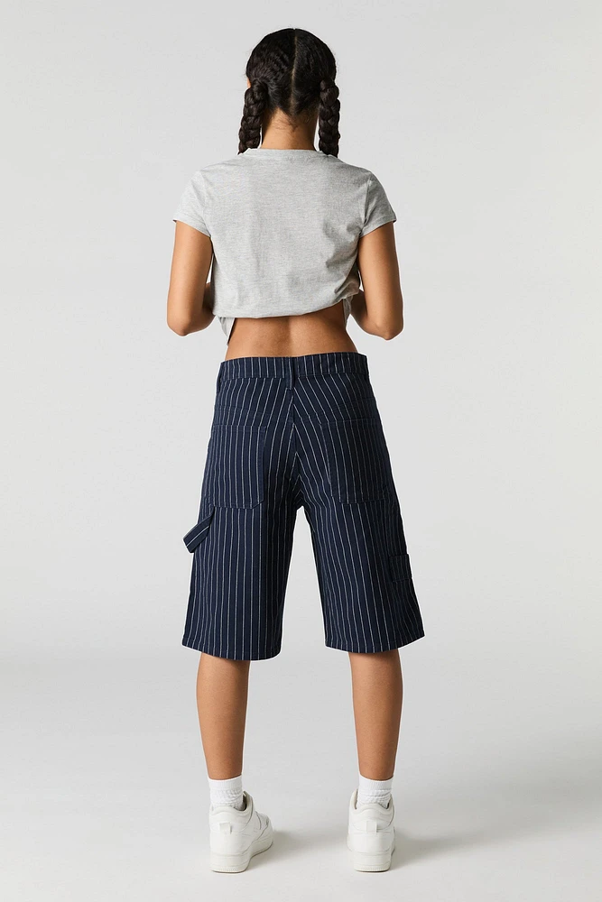 Jean-short de menuisier baggy