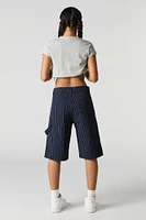 Jean-short de menuisier baggy