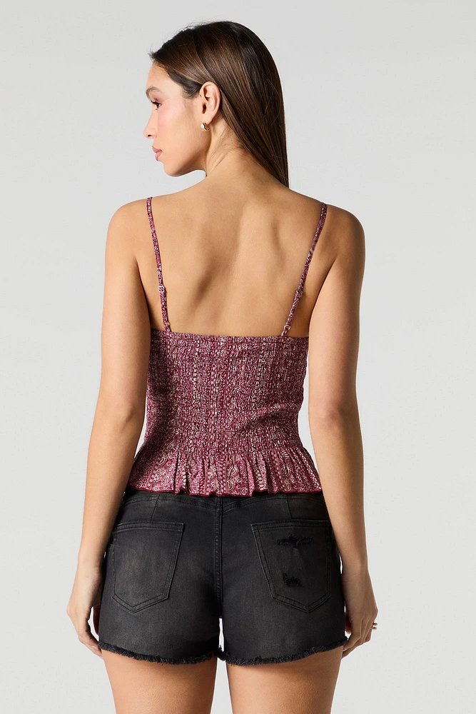 Short remonte-fesses en denim mi-taille d'aspect usé délavé noir