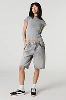 Grey Wash Jort