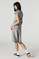 Jort délavé gris