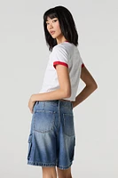 Jort cargo en denim