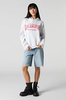 Light Wash Slouchy Frayed Jort