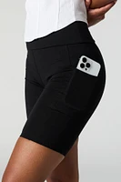 High Rise Side Pocket Biker Short