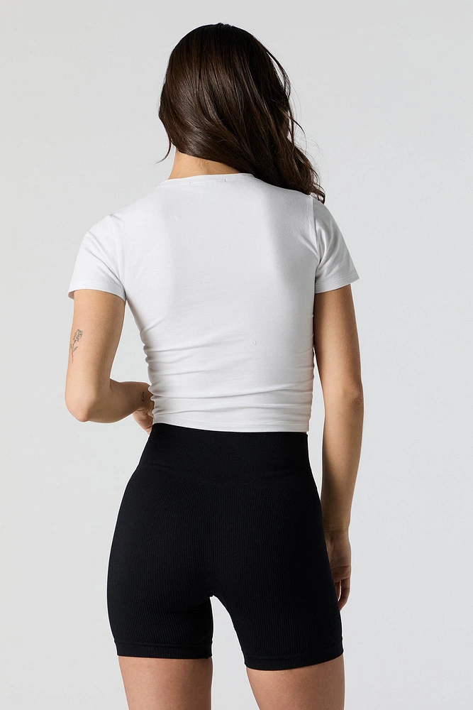 Seamless Ribbed Biker Short