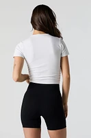 Seamless Ribbed Biker Short