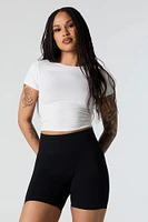 Seamless Ribbed Biker Short