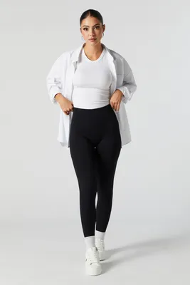Seamless Ribbed Fleece Legging