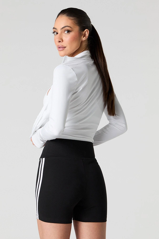Side Striped Biker Short