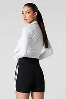 Side Striped Biker Short