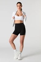 Side Striped Biker Short