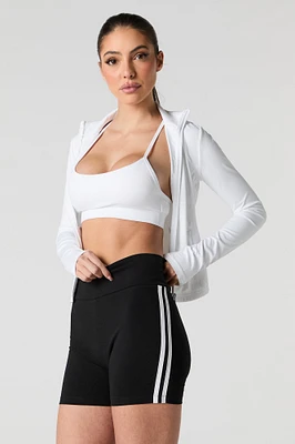 Side Striped Biker Short
