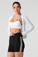 Side Striped Biker Short