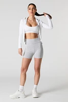 Side Striped Biker Short