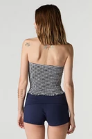 Short avec bande de taille repliée