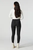 Pinstriped Zip Pocket Legging