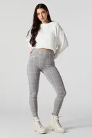 Plaid Zip Pocket Legging