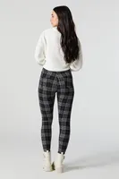 Plaid Zip Pocket Legging